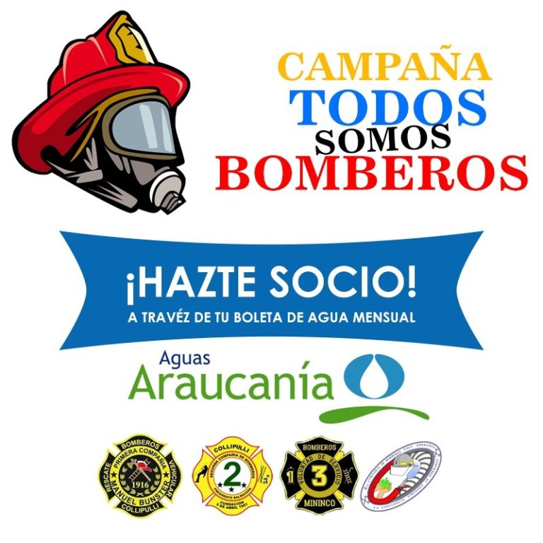 Campaña económica de Bomberos con apoyo de Aguas Araucanía
