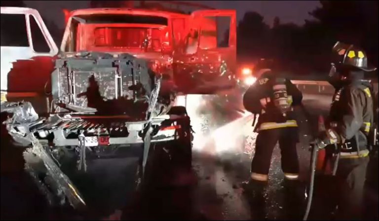 Ataque incendiario destruye camión en Collipulli