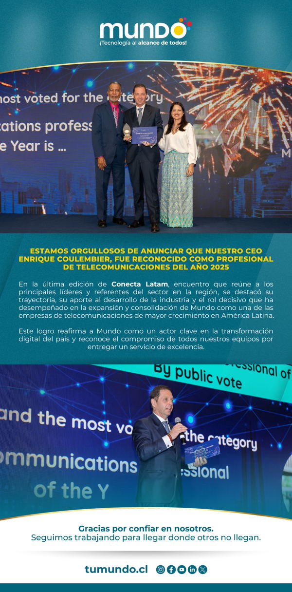 La Empresa de comunicaciones “MUNDO” es reconocida por su gestión y expansión